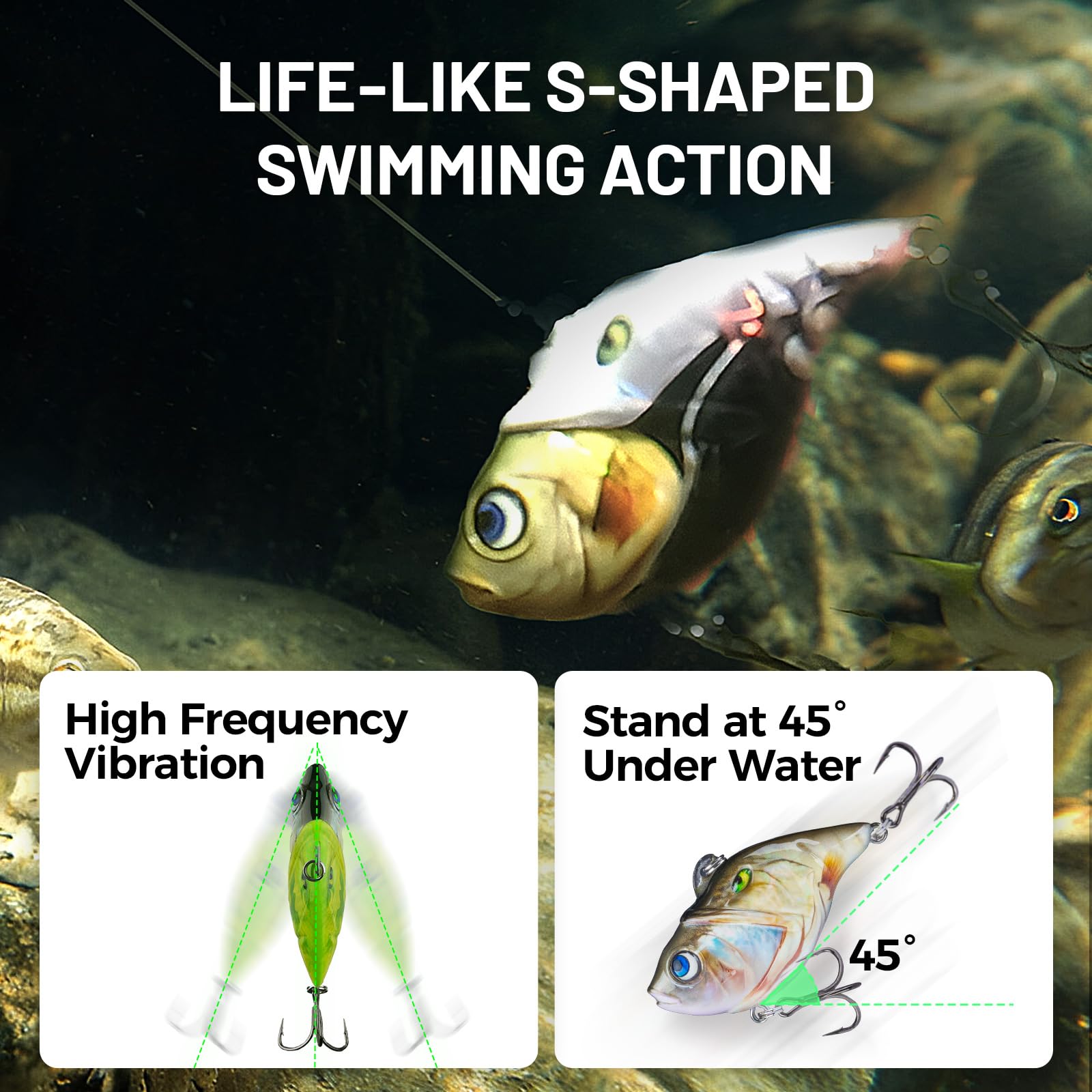 3PCS Rattling Lipless Crankbait, Bass Fishing Lure for Freshwater and – Bait Master HTX 3PCS Rattling Lipless Crankbait, Bass Fishing Lure for Freshwater and – Bait Master HTX